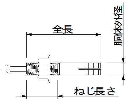 アンカー寸法イメージ